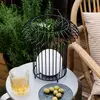 Dyberg Larsen Lanterne en métal noir, h 32 cm d 24 cm - basket