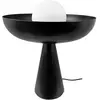 Dyberg Larsen lampe de table Ava, noir, métal, hauteur 35 cm