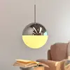 Suspension Dyberg Larsen Nova D25, opale/chrome, métal