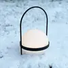 Dyberg Larsen Lampe solaire LED Summer, blanc/noir Hauteur 26 cm