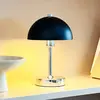 Lampe à poser métal noirchrome, h 23cm d 15cm - malmö