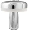 Lampe à poser en métal chromée, h 16,5 cm d 15 cm - porter