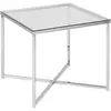 Abc home table d'appoint chromée de style scandinave argent