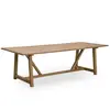 Table à manger en teck recyclé 240 cm Lucas - Sika Design