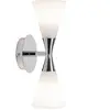 Applique duo chrome 32cm Harlekin - Herstal
