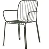&tradition Chaise de jardin empilable avec accoudoires en acier vert bronze Thorvald SC95 - &tra