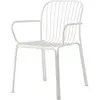 &tradition Chaise de jardin empilable avec accoudoires en acier ivoire Thorvald SC95 - &traditio