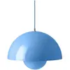 &tradition - Suspension FlowerPot - Bleu - Acier laqué - Designer Verner Panton
