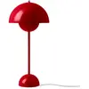 &tradition - Lampe de table FlowerPot - Rouge - Acier laqué - Designer Verner Panton