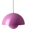 &tradition - Suspension FlowerPot - Rose - Acier laqué - Designer Verner Panton