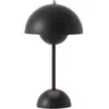 & Tradition FLOWERPOT VP9-Lampe à poser sans fil avec variateur tactile H29.5cm Noir