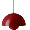 &tradition - Suspension FlowerPot - Rouge - Acier laqué - Designer Verner Panton
