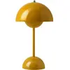 & Tradition FLOWERPOT VP9-Lampe à poser sans fil avec variateur tactile H29.5cm Jaune