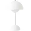 & Tradition FLOWERPOT VP9-Lampe à poser sans fil avec variateur tactile H29.5cm Blanc
