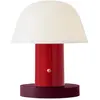 SETAGO-Lampe sans fil LED rechargeable avec variateur H22cm Marron