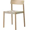Chaise en bois naturel et sangles en lin naturel Betty TK1 - &tradition