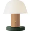 & Tradition SETAGO-Lampe sans fil LED rechargeable avec variateur H22cm Beige