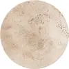 Grand plat beige en travertin brut 5 x 50 cm Collect SC55 - &tradition