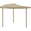 Table basse en chêne huilé et pieds laiton Pinwheel HM7- &tradition