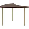 Table basse en noyer et pieds laiton Pinwheel HM7- &tradition
