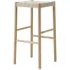 Tabouret de bar beige et piètement naturel Betty TK8 - &tradition