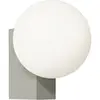 & Tradition Applique murale en verre opale et acier gris soie 26 X 18 X 24 cm Journey SHY2 - &Tra