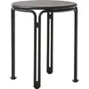 Table d'appoint de jardin en acier noir chaud 46 cm Thorvald SC102 - &...