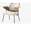& Tradition - Chaise lounge RD8, Robin Day Gris clair taille unique