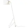 Lampadaire en aluminium laqué blanc mat 134cm Tripod HM8 - &tradition