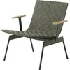 &tradition Fauteuil de jardin avec accoudoirs en acier et sangles en polyester vert Ville AV44 -