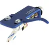 Ortofon OM Scratch White montée sur porte-cellule SH-4 bleu