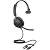 Jabra Evolve2 40 SE UC Mono - Micro-casque - sur-oreille - filaire - U...