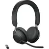 Jabra Evolve2 65 MS Stereo - micro-casque - avec support de chargement