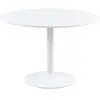 AC Design Furniture IBIZA Table de salle à manger Ø110 cm, blanc.