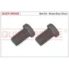 Vis, disque de frein, Essieu avant QUICK BRAKE, par ex. pour BMW