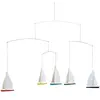 Flensted Mobiles Dinghy Regatta 5 Mobile, acier, multicolore, 35 x 65 cm