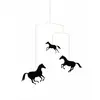 Flensted F118 Horses Mobile, acier, noir, 44 x 48 cm