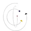 Flensted Mobiles So Close Mobile, acier, multicolore, 59 x 57 cm