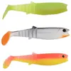 Savage Gear Cannibal Shads Leurre de pêche en caoutchouc (6,8cm, 8cm, 10cm, 12,5cm) appât de perche, sandre, brochet, morue et de flétan, Golden Ambulance - Sonderfarbe, 15cm / 34g