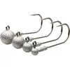 Tête plombée Madcat Golf Ball Jighead : Cdt - A l'unité, Poids - 40g, Taille ; - #10/0
