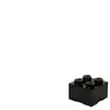 Room Copenhagen pierre de rangement 4 plots 25 x 18 cm polypropylène noir