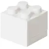 LEGO mini pierre de rangement 4 plots 4,6 x 4,3 cm polypropylène blanc