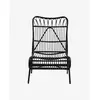Nordal Chaise longue de jardin - noir