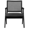 Nordal Chaise en osier - noir / gris