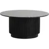 Nordal Table basse Erie - noir Ø90cm
