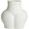 Vase femme en céramique blanc 22 x 23 cm Avaji - Nordal