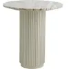 Nordal Table de café Erie ivoire - 6940