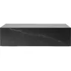 Table basse rectangulaire en marbre noir 100 x 60 cm Plinth Low - Audo
