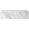 Table basse rectangulaire en marbre blanc 100 x 60 cm Plinth Low - Audo