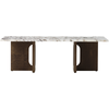 Audo Copenhagen - Table basse Androgyne - Bois naturel - Marbre Calaca...